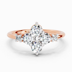 0.71 Carat Cluster Ring