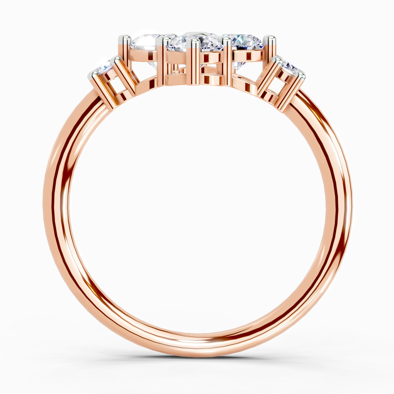 0.71 Carat Cluster Ring