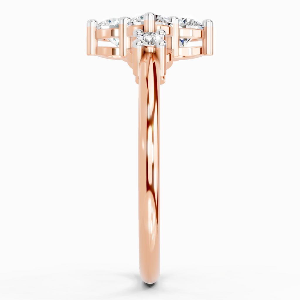 0.71 Carat Cluster Ring