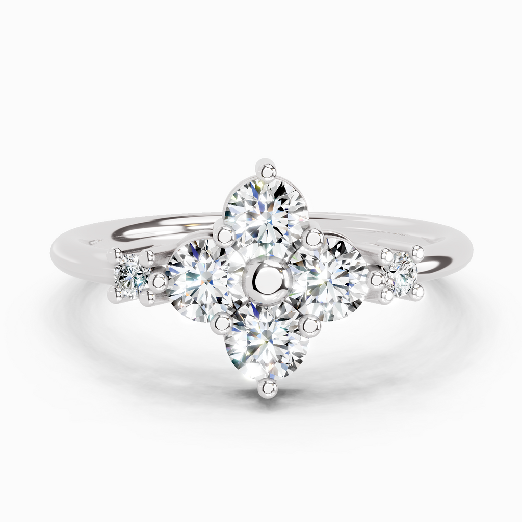 0.71 Carat Cluster Ring