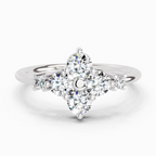 0.71 Carat Cluster Ring