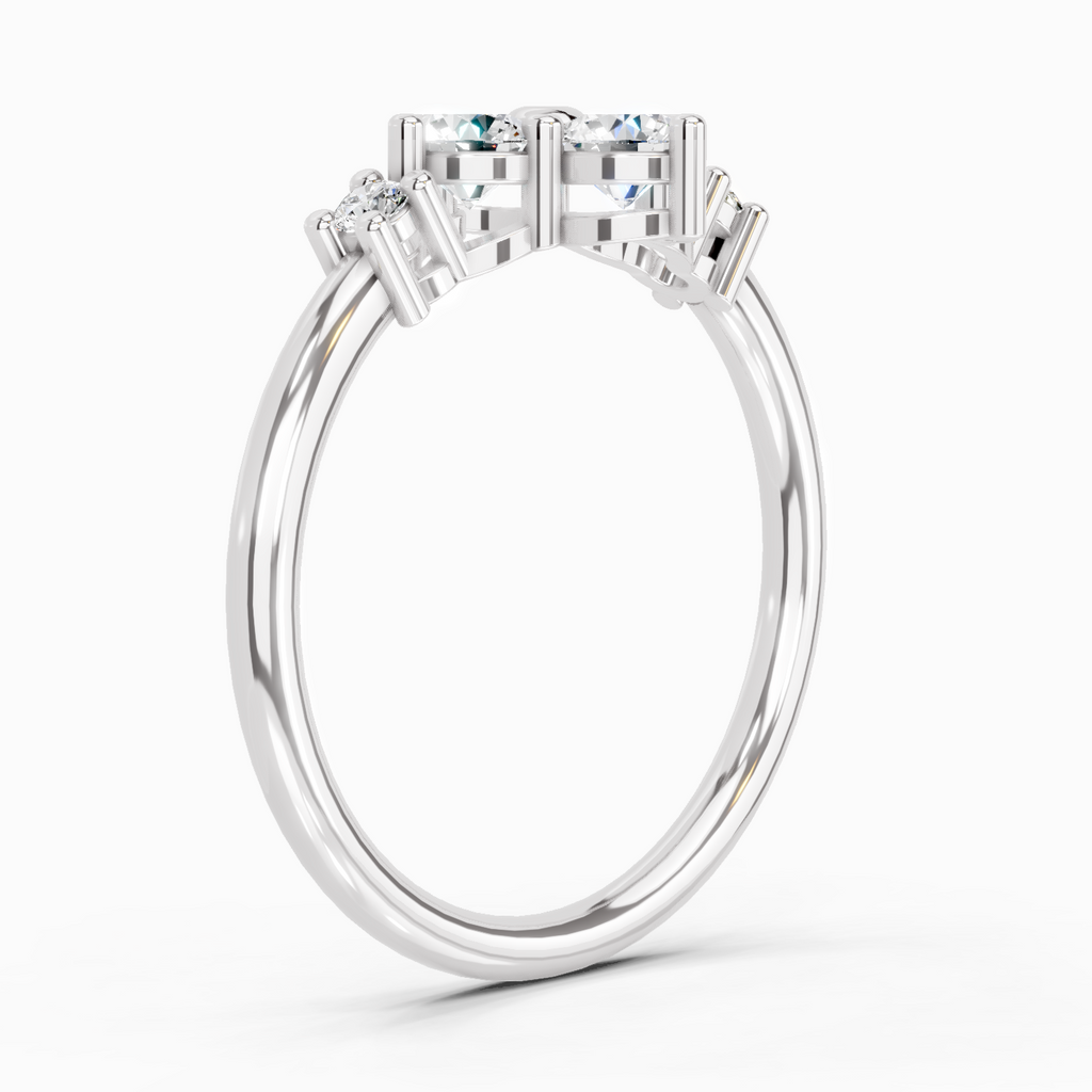 0.71 Carat Cluster Ring