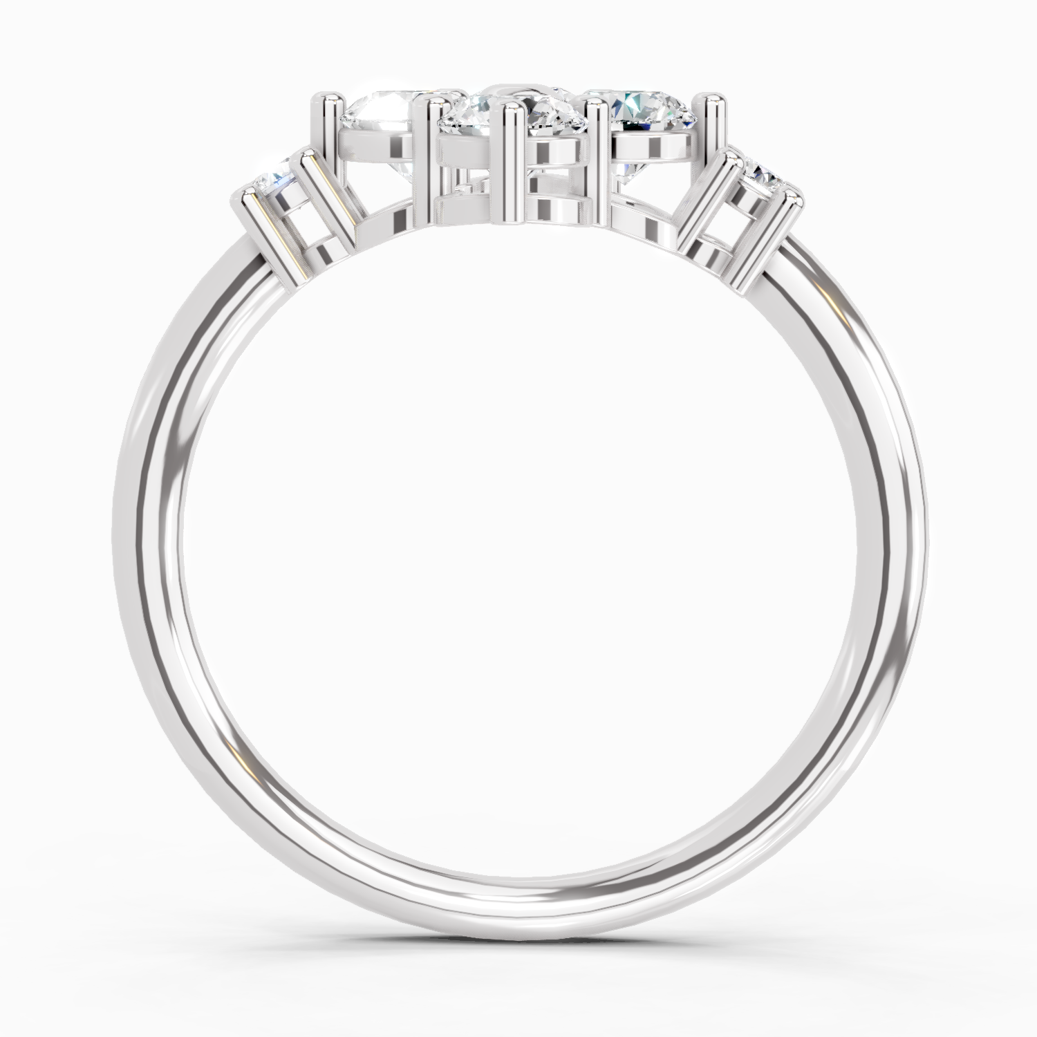 0.71 Carat Cluster Ring