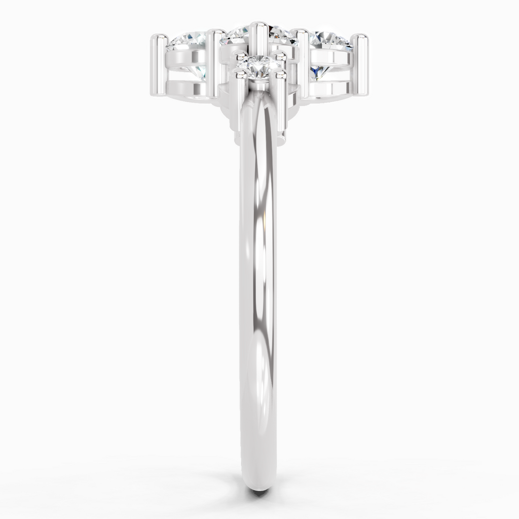 0.71 Carat Cluster Ring