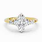 0.71 Carat Cluster Ring