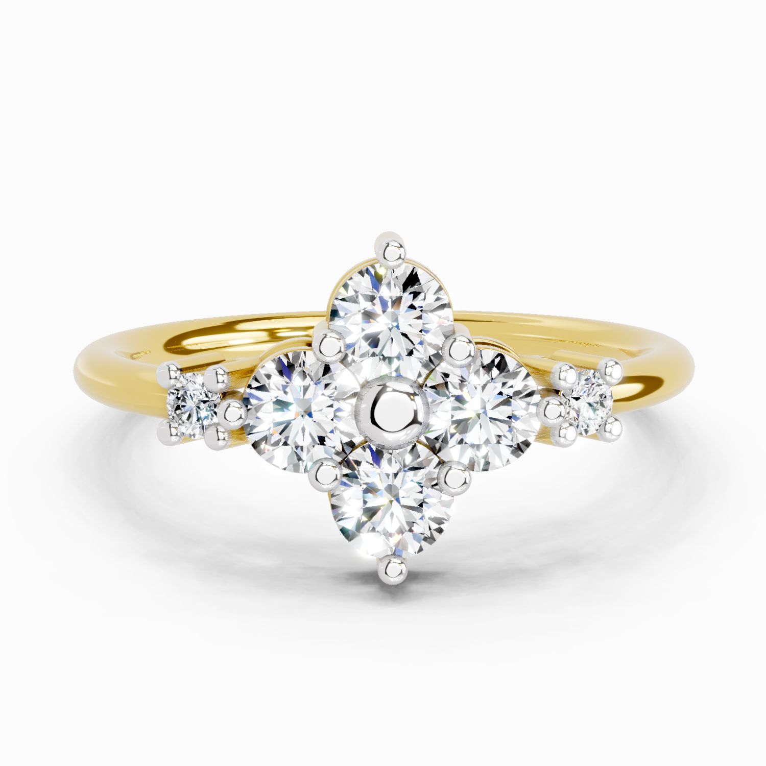 0.71 Carat Cluster Ring