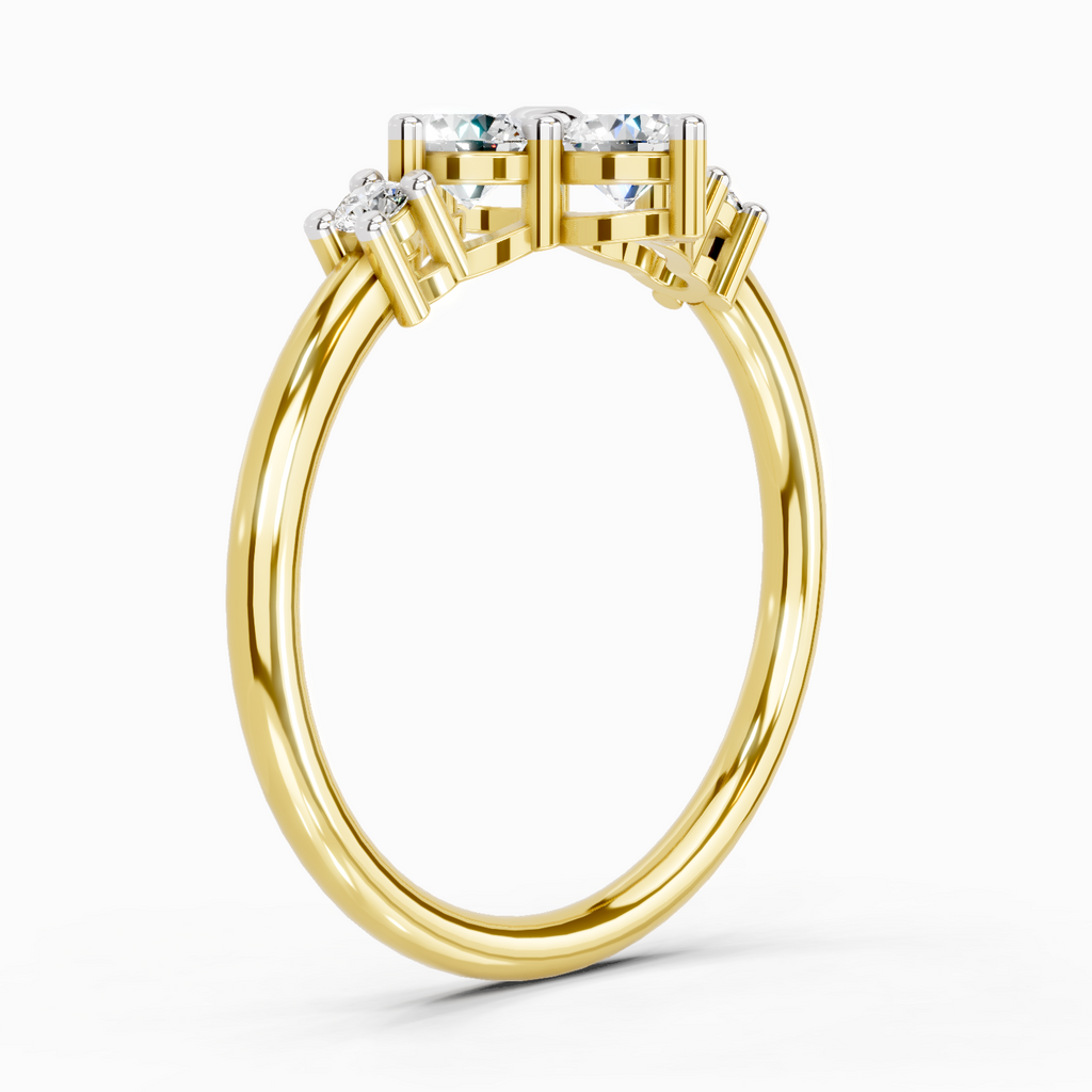 0.71 Carat Cluster Ring
