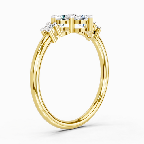 0.71 Carat Cluster Ring