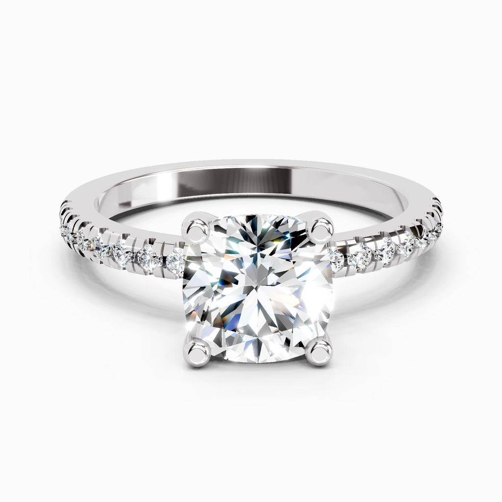 2.22 Carat Cushion Shape Diamond Ring