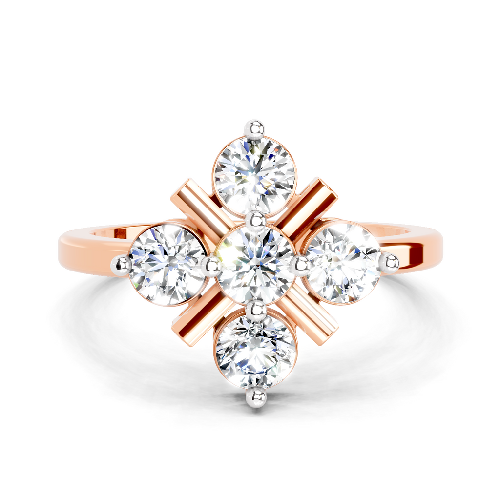 0.80 Carat Cluster Ring