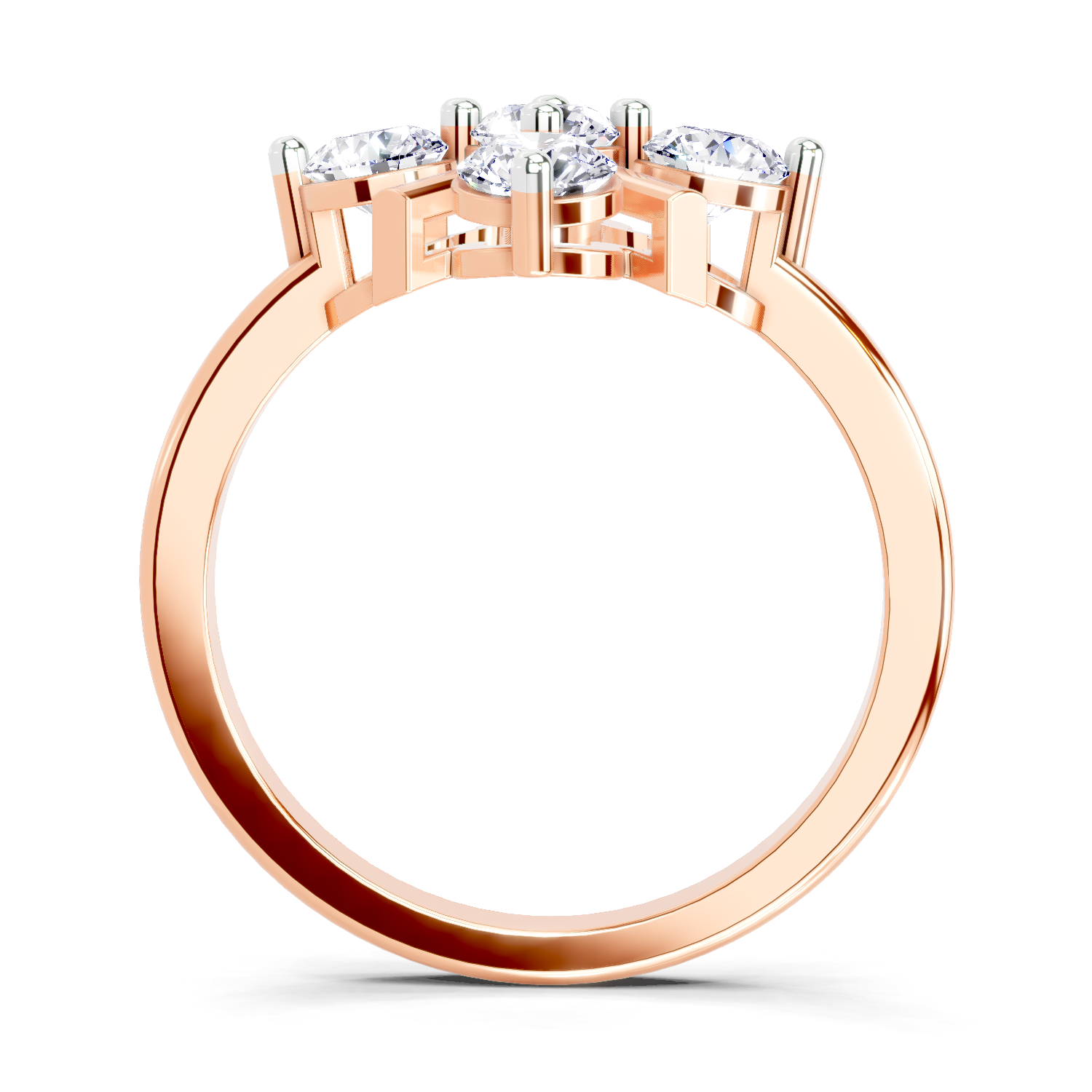 0.80 Carat Cluster Ring