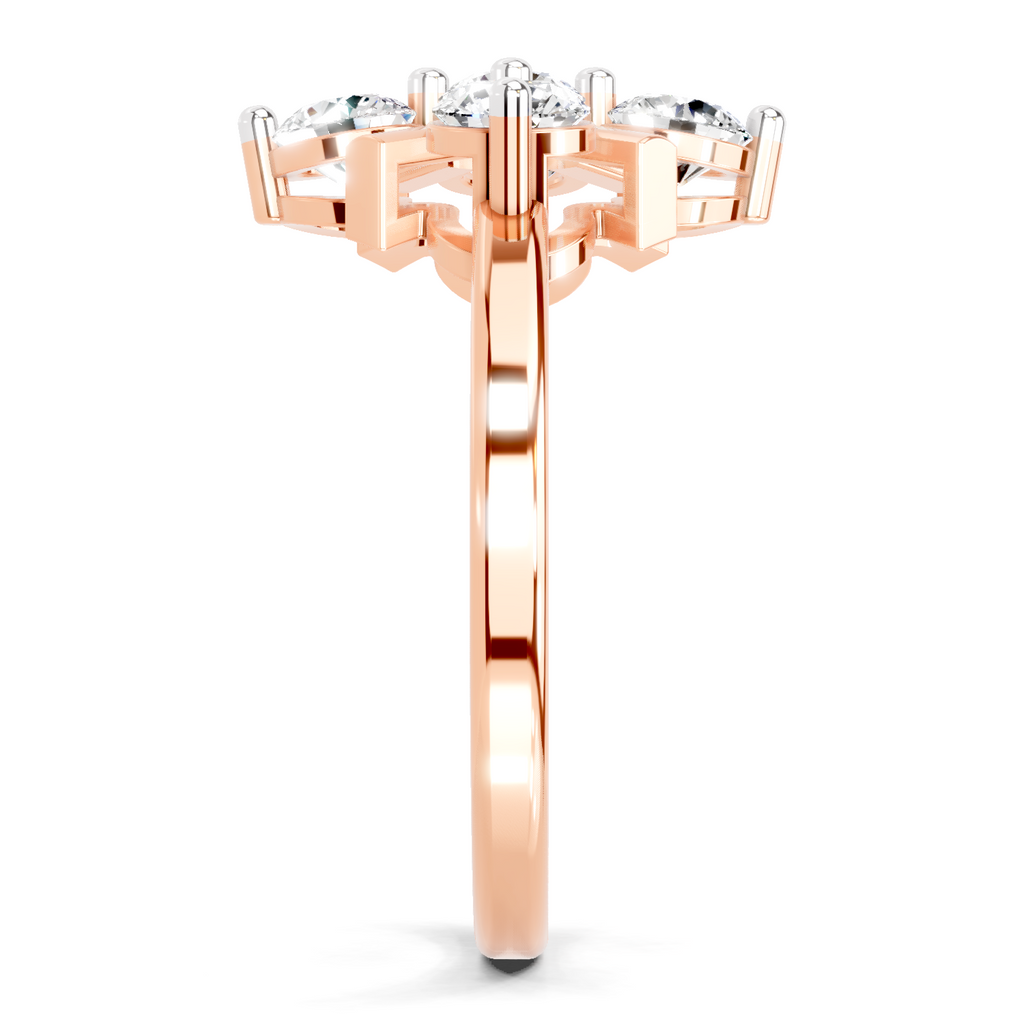 0.80 Carat Cluster Ring