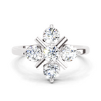 0.80 Carat Cluster Ring