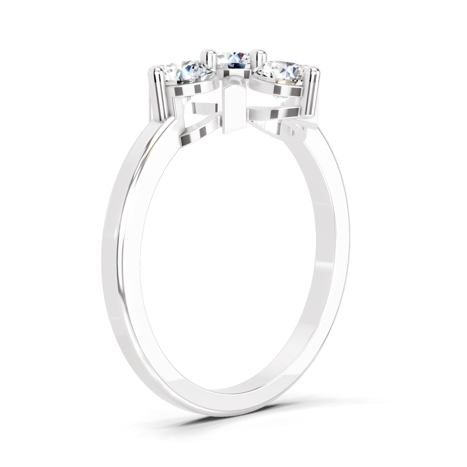 0.80 Carat Cluster Ring