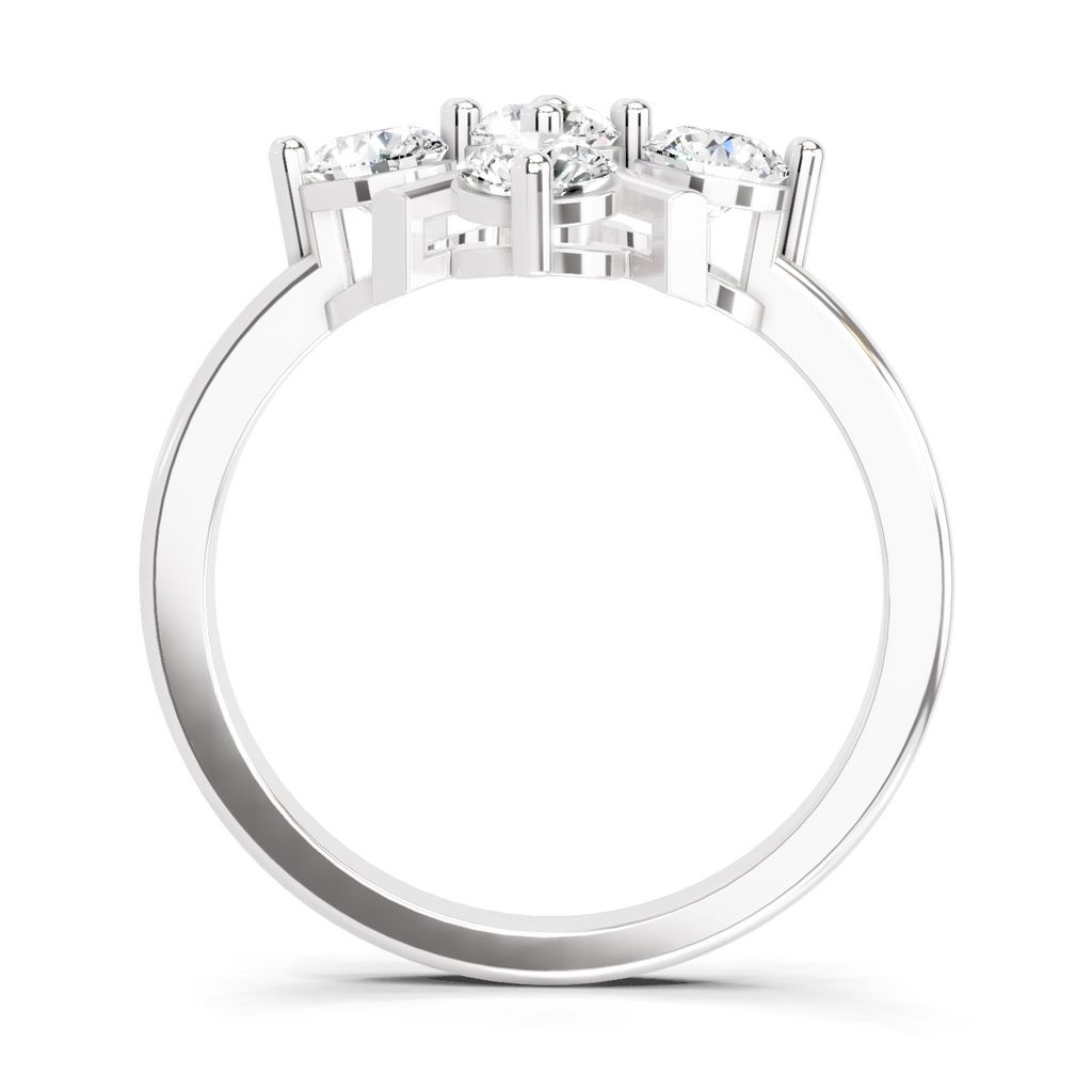 0.80 Carat Cluster Ring