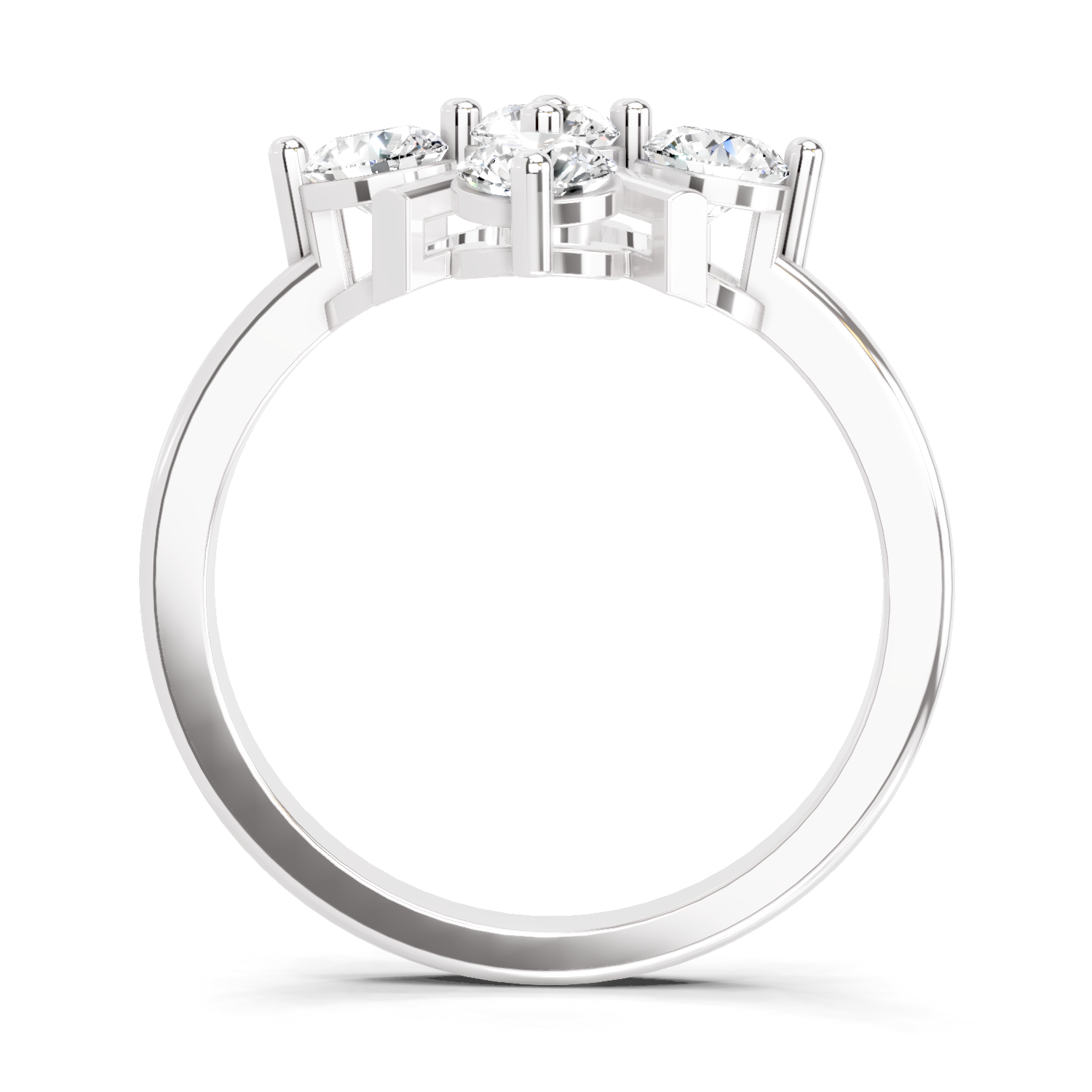 0.80 Carat Cluster Ring