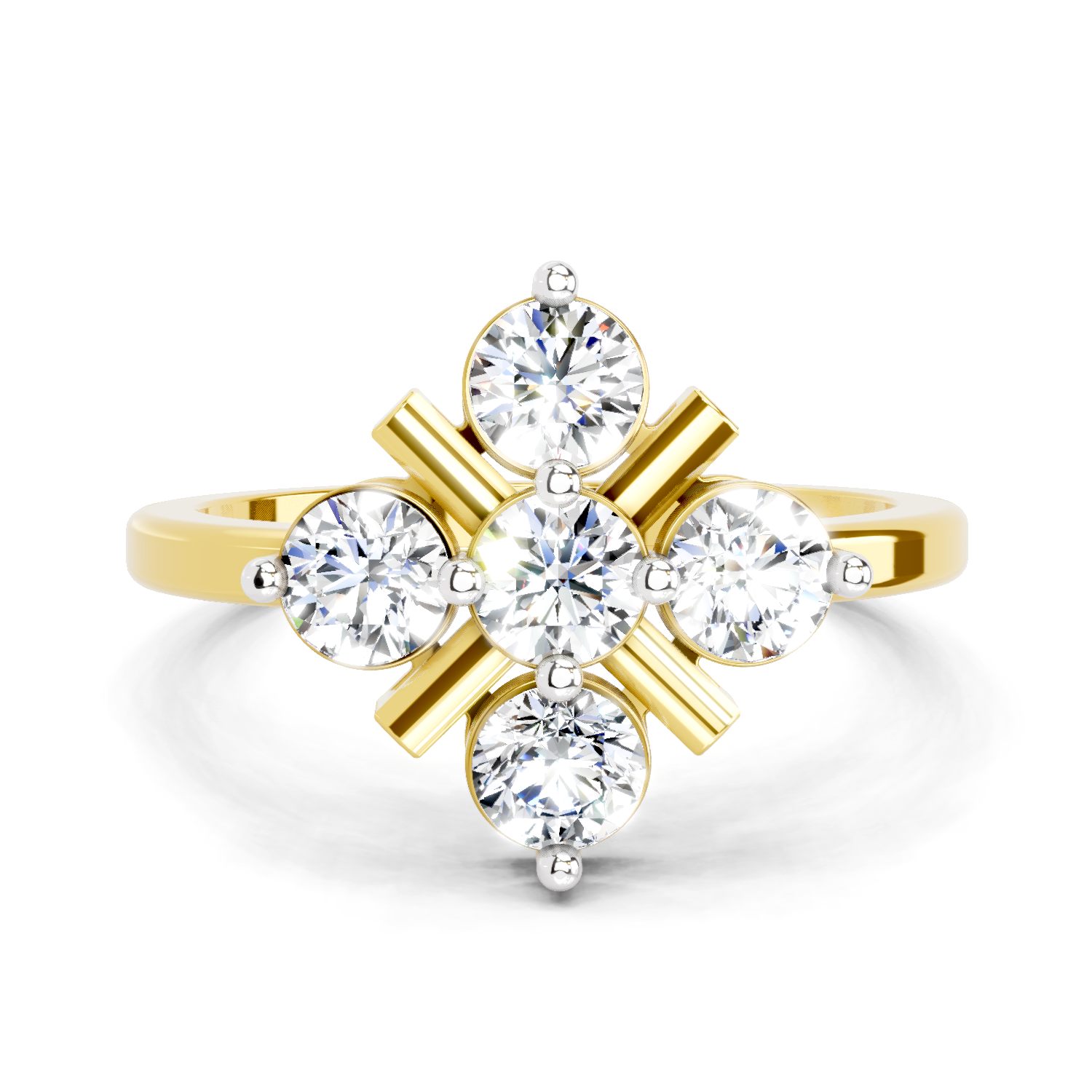 0.80 Carat Cluster Ring