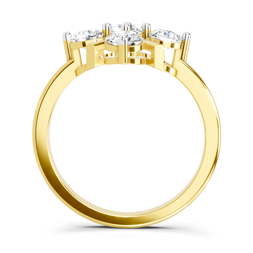 0.80 Carat Cluster Ring