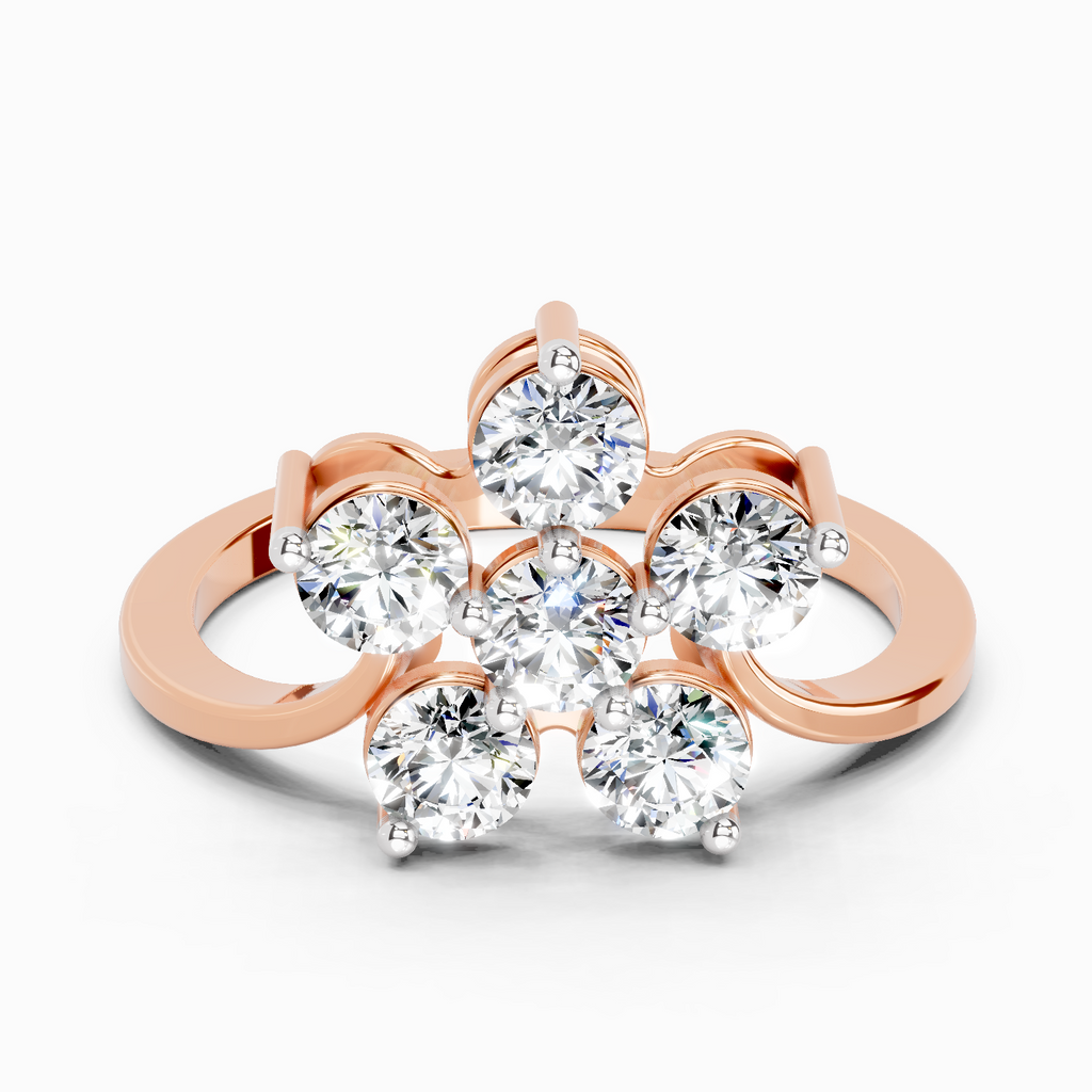 0.80 Carat Cluster Ring