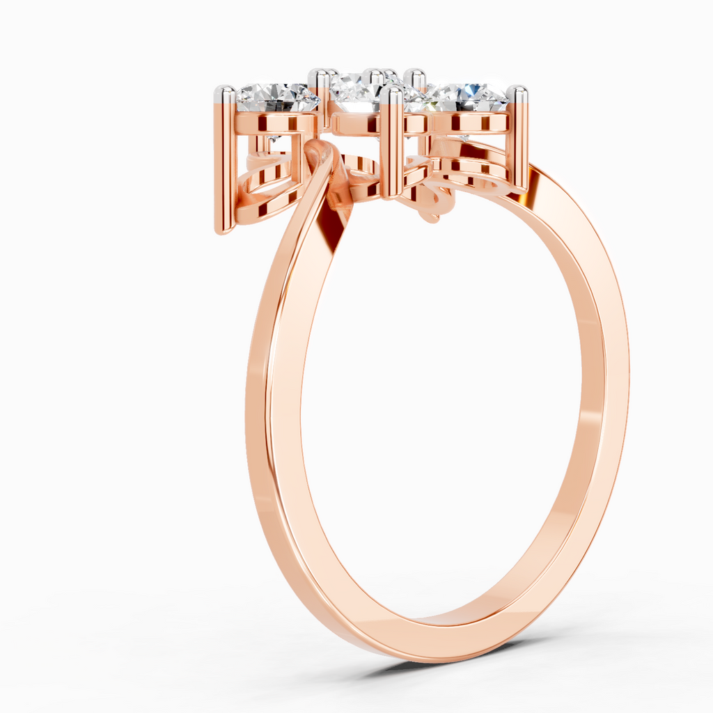 0.81 Carat Diamond Flower Ring