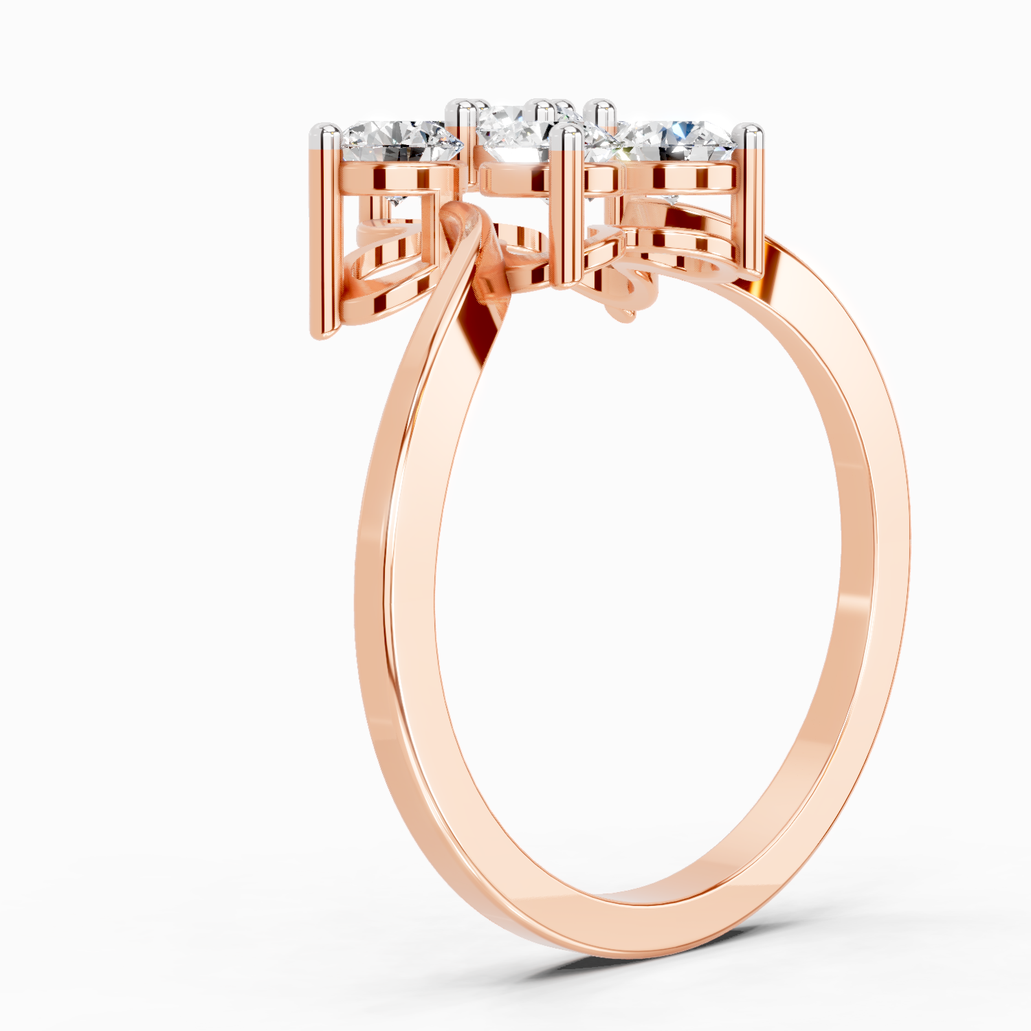 0.81 Carat Diamond Flower Ring