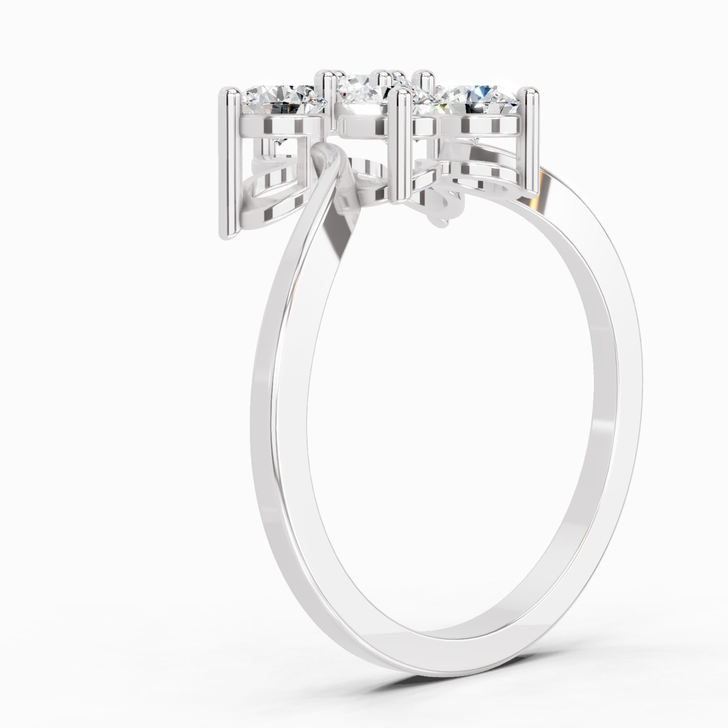 0.81 Carat Diamond Flower Ring