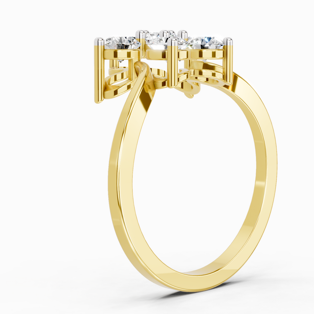 0.81 Carat Diamond Flower Ring