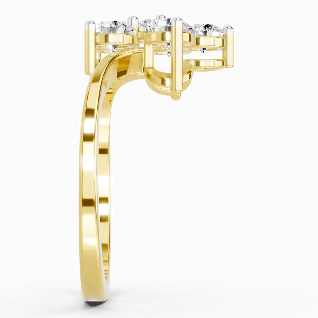 0.81 Carat Diamond Flower Ring