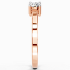 0.62 Carat Round Three Stone Ring