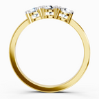 0.62 Carat Round Three Stone Ring