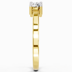 0.62 Carat Round Three Stone Ring