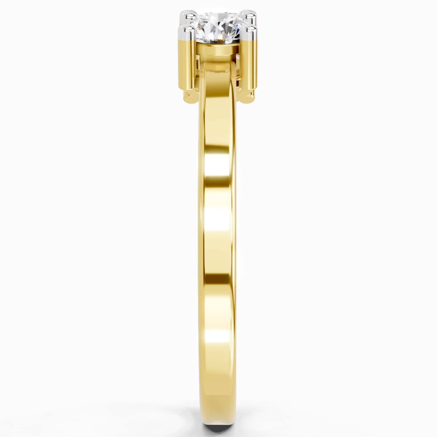 0.62 Carat Round Three Stone Ring