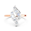 0.62 Carat Round Three Stone Ring