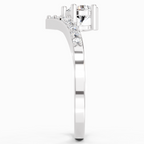 0.61 Carat Twist Bypass Diamond Ring
