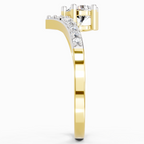 0.61 Carat Twist Bypass Diamond Ring