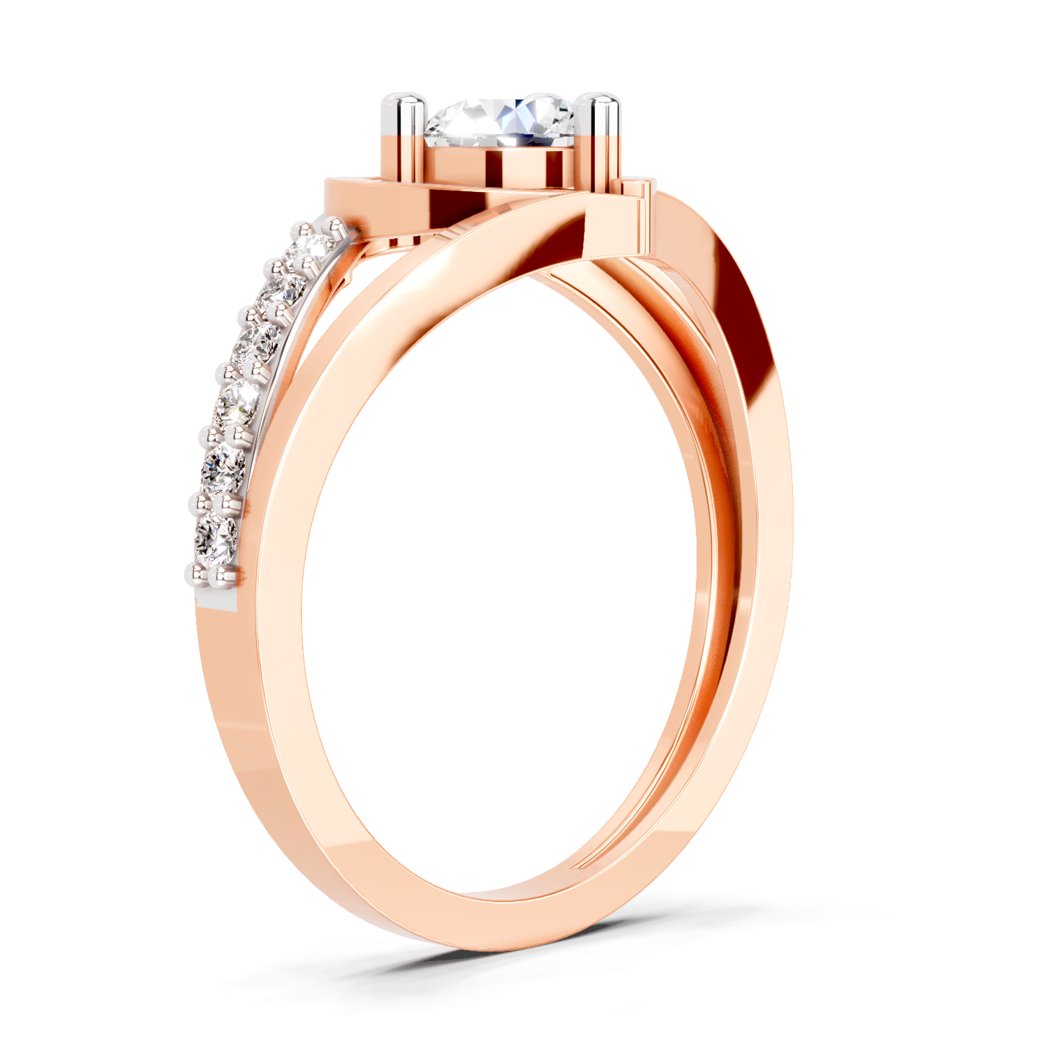0.67 Ct IGI Certified Heart Diamond Ring
