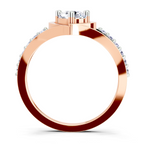 0.67 Ct IGI Certified Heart Diamond Ring