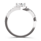0.67 Ct IGI Certified Heart Diamond Ring