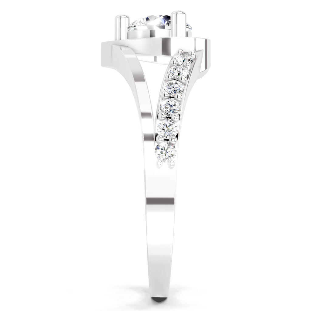 0.67 Ct IGI Certified Heart Diamond Ring