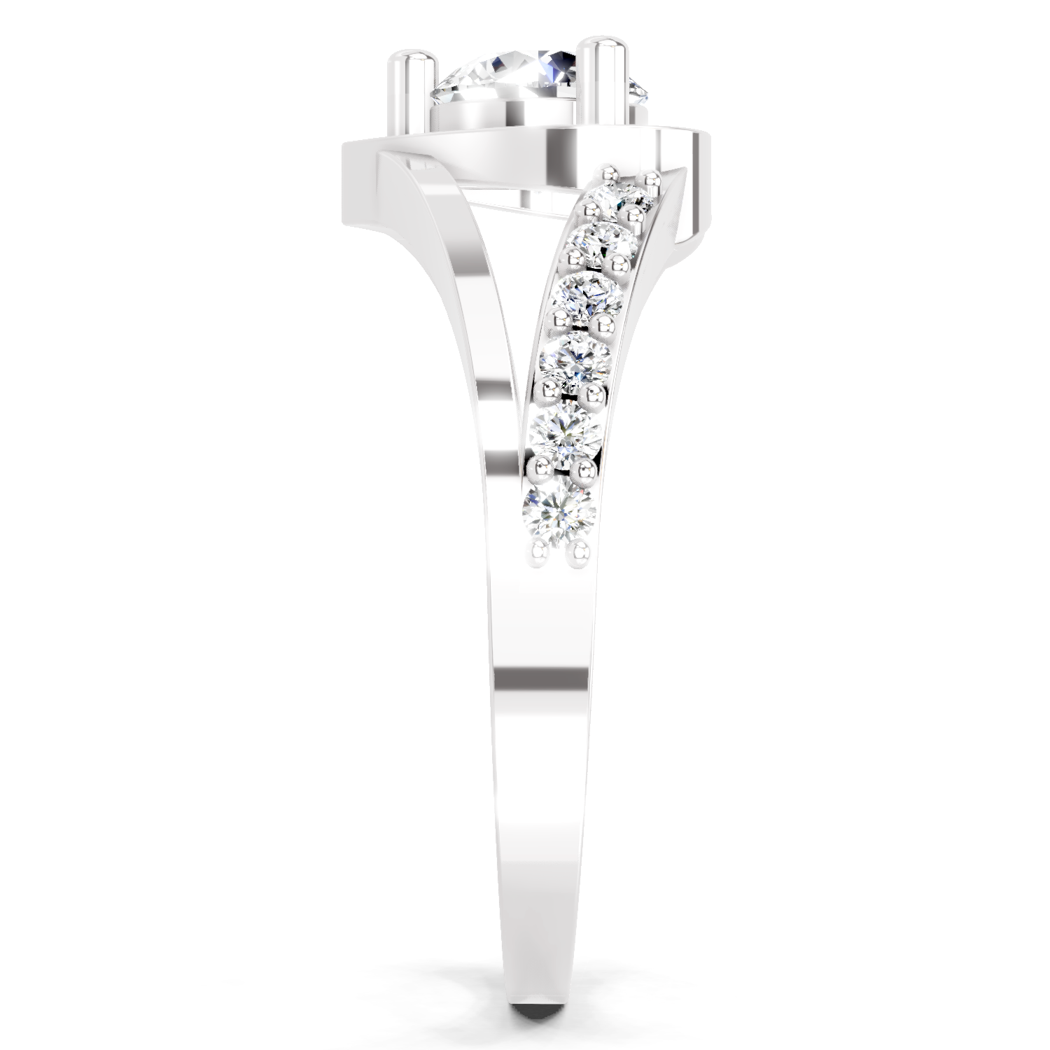 0.67 Ct IGI Certified Heart Diamond Ring