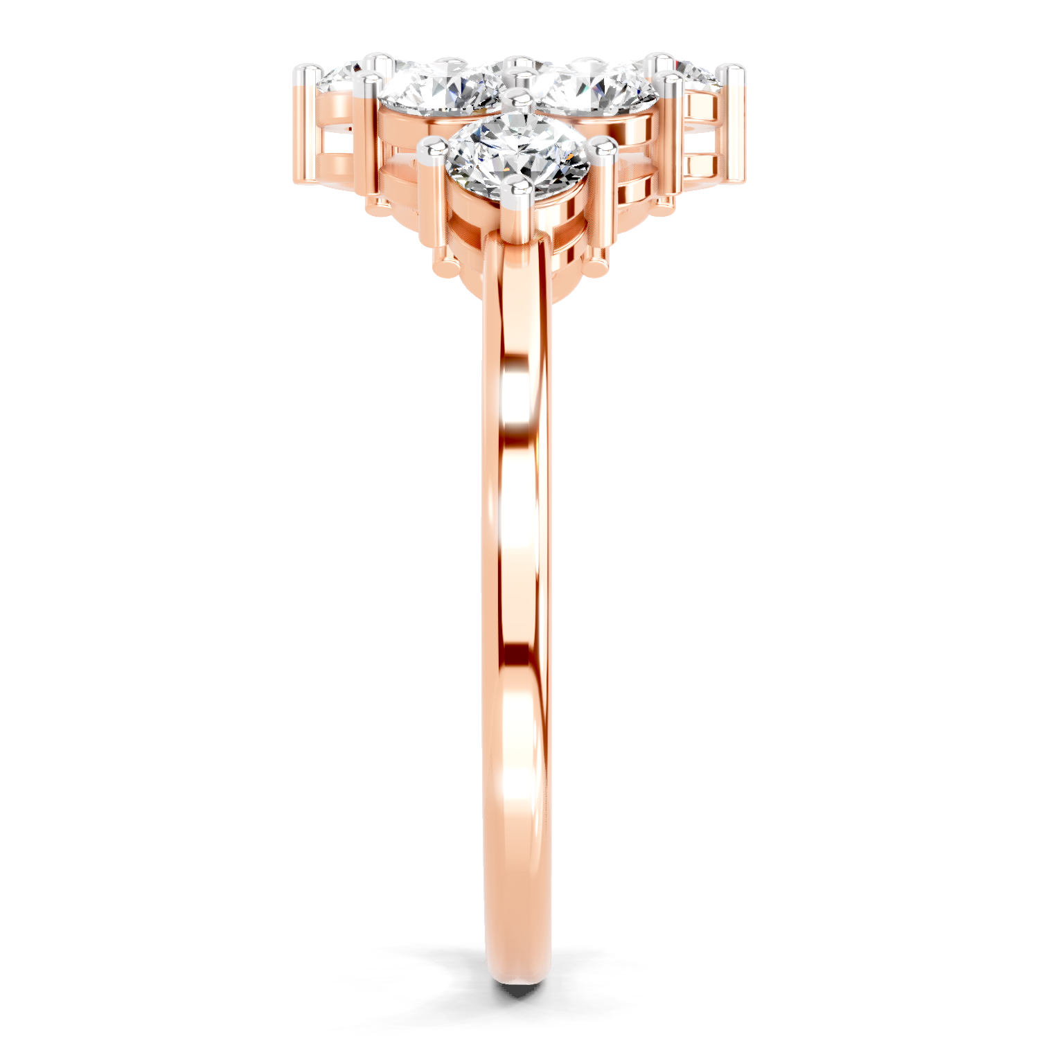 0.77 Carat Cluster Diamond Ring