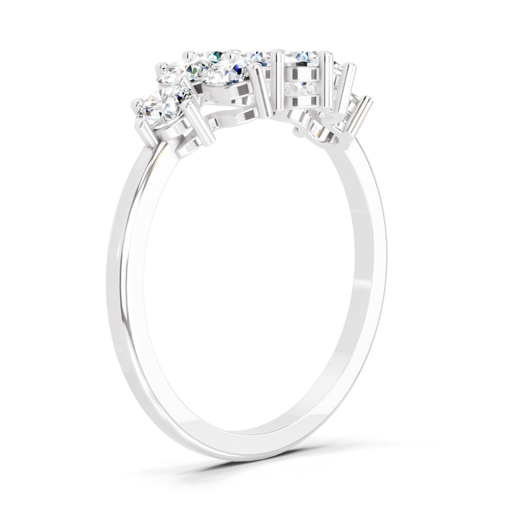 0.77 Carat Cluster Diamond Ring