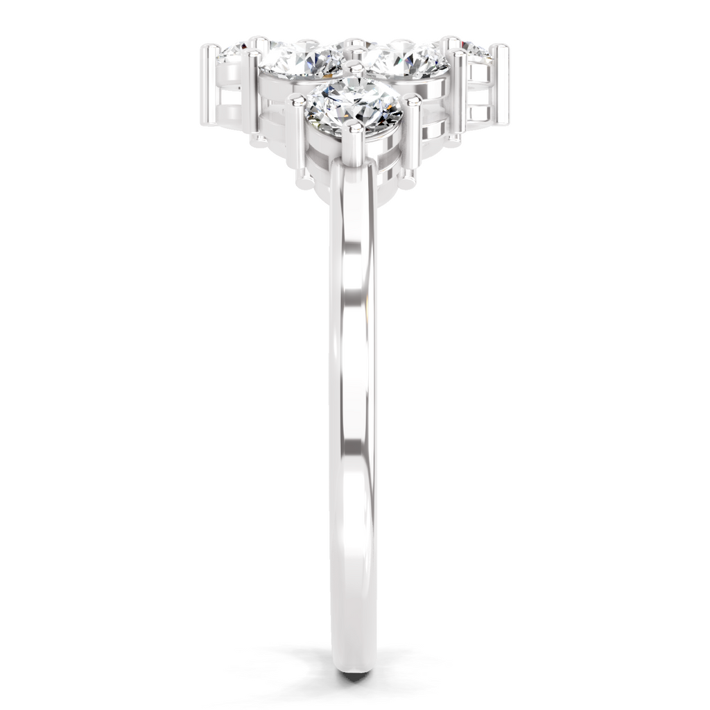 0.77 Carat Cluster Diamond Ring