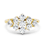 0.77 Carat Cluster Diamond Ring
