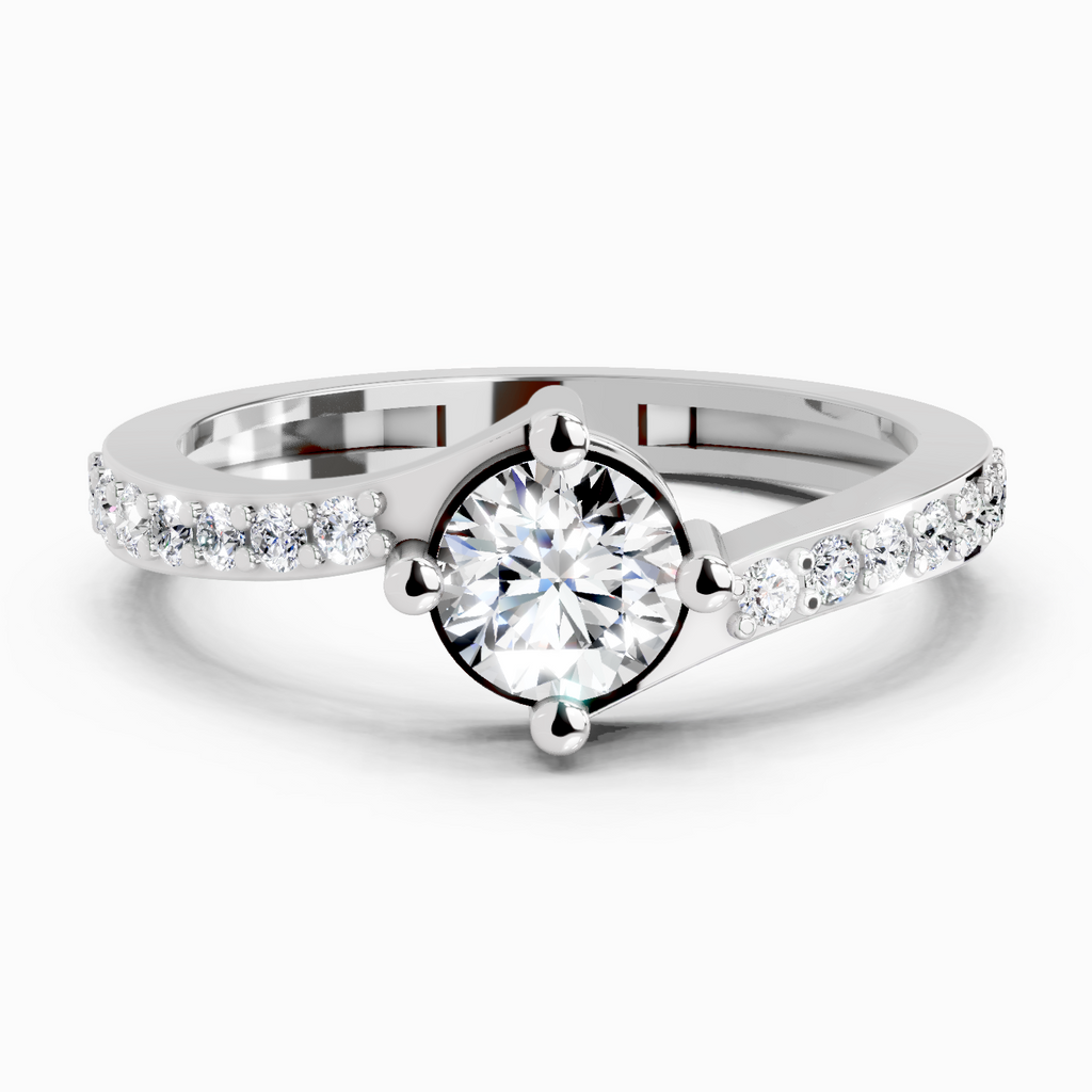 0.76 Carat Diamond Engagement Ring