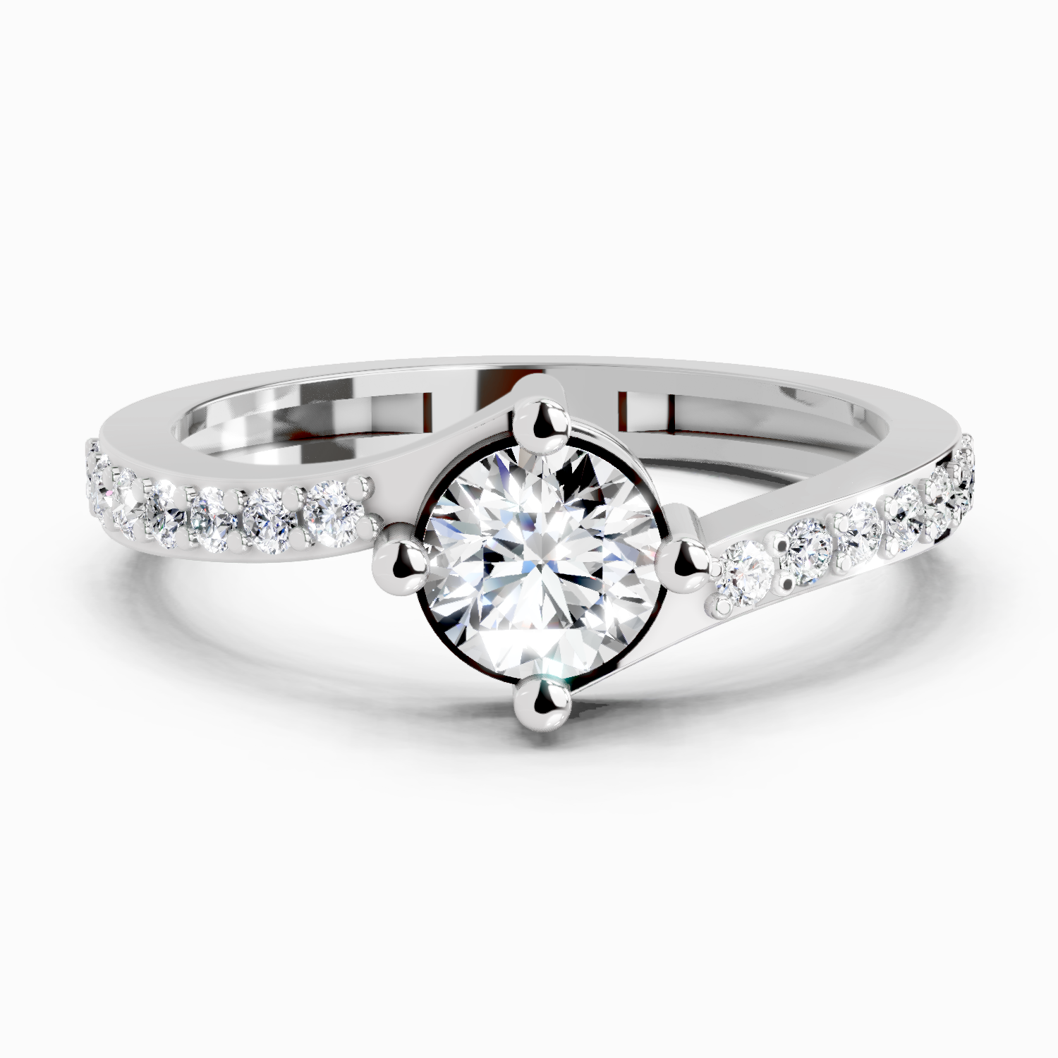 0.76 Carat Diamond Engagement Ring