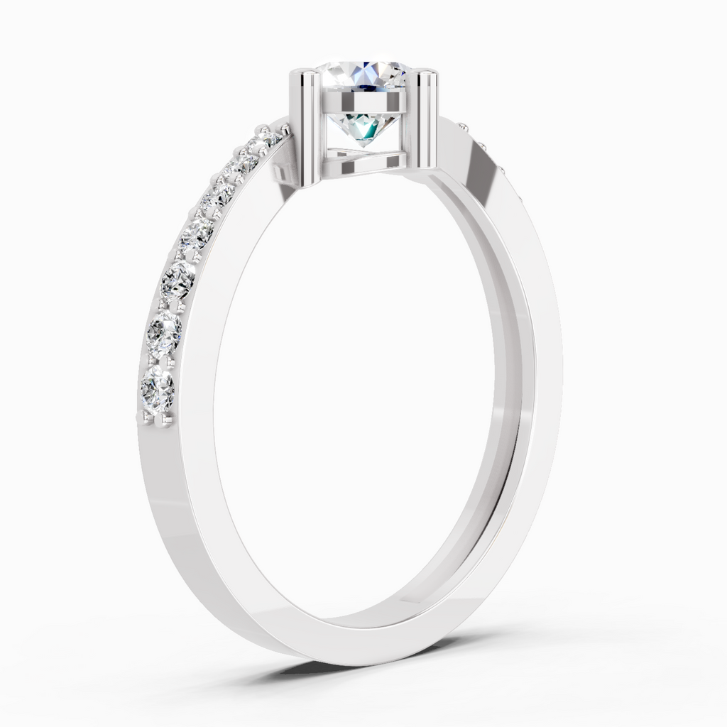 0.76 Carat Diamond Engagement Ring