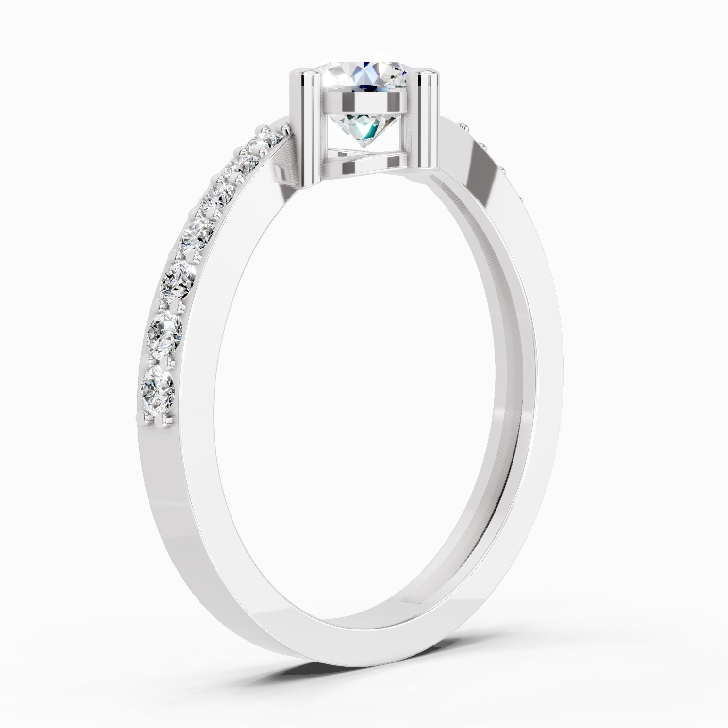 0.76 Carat Diamond Engagement Ring