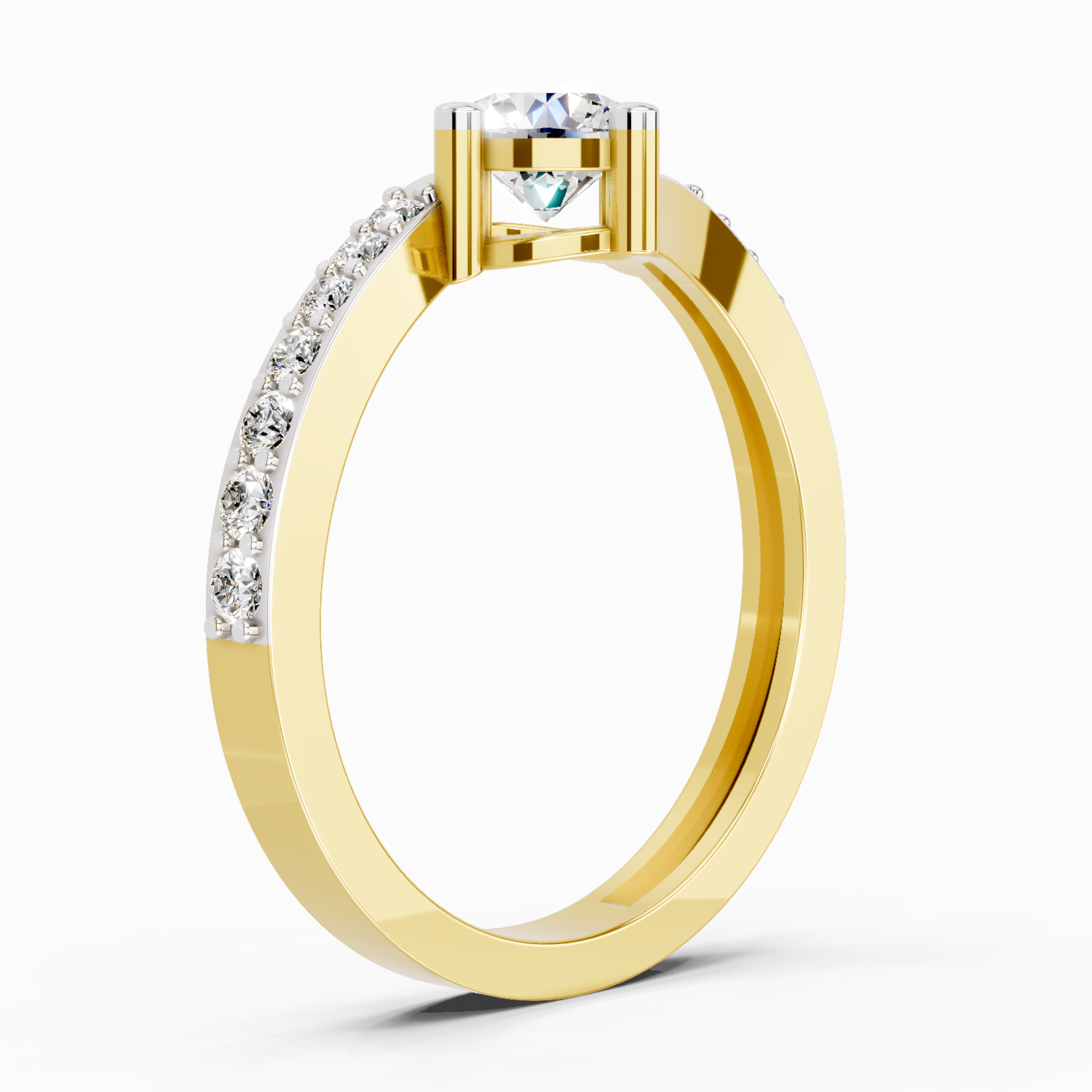 0.76 Carat Diamond Engagement Ring