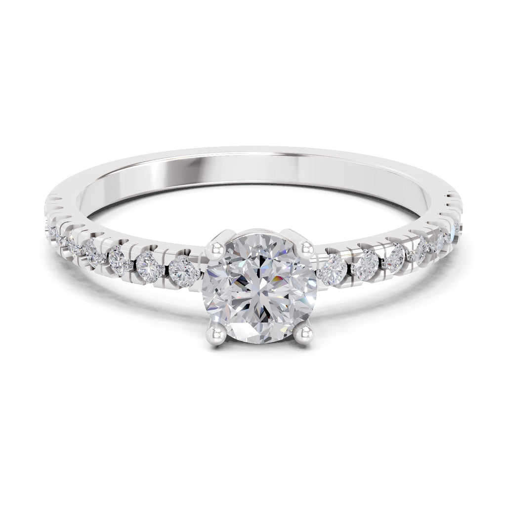 0.67 Carat Solitaire Diamond Ring
